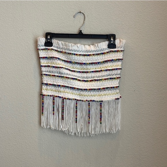 REVOLVE Majorelle Hannah Mae Fringe Tube Top Size Small - Picture 2 of 9